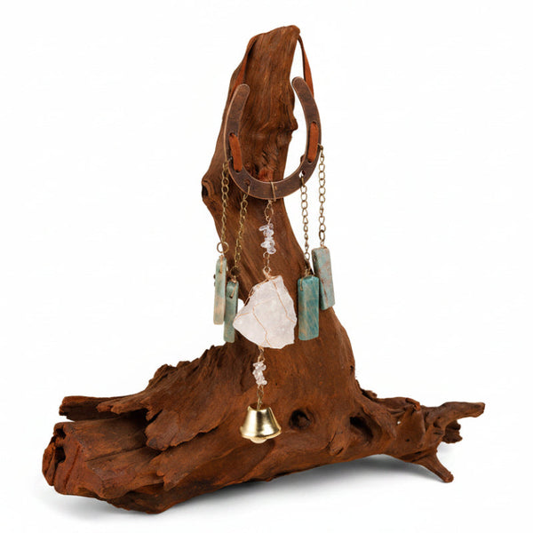 Crystal Lucky Horseshoe Charm Pendant Aventurine Charms & Charm Bracelets