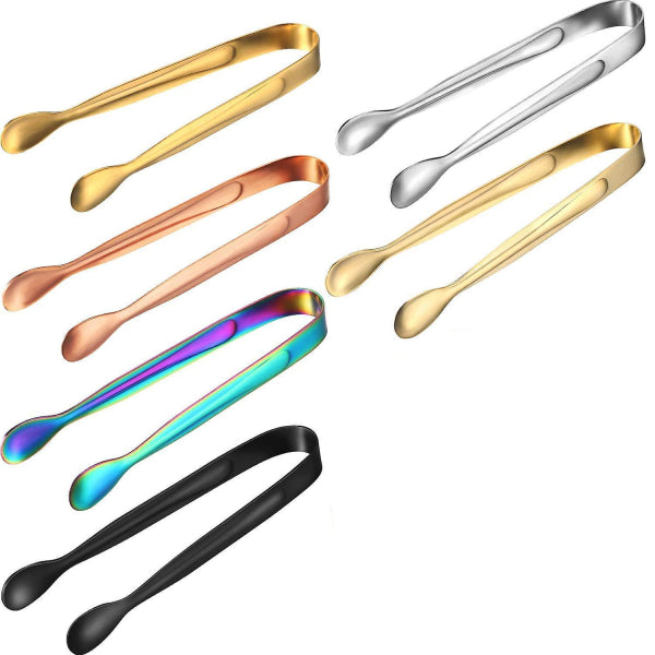 6 Piece Stainless Steel Ice Tongs Multicolor Party & Kitchen Serving Clips Other Kitchen Gadgets
