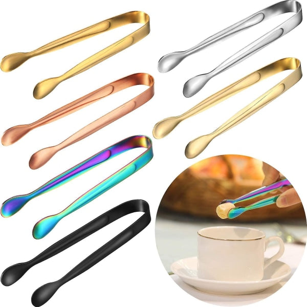 6 Piece Stainless Steel Ice Tongs Multicolor Party & Kitchen Serving Clips Other Kitchen Gadgets
