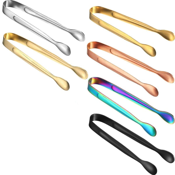 6 Piece Stainless Steel Ice Tongs Multicolor Party & Kitchen Serving Clips Other Kitchen Gadgets