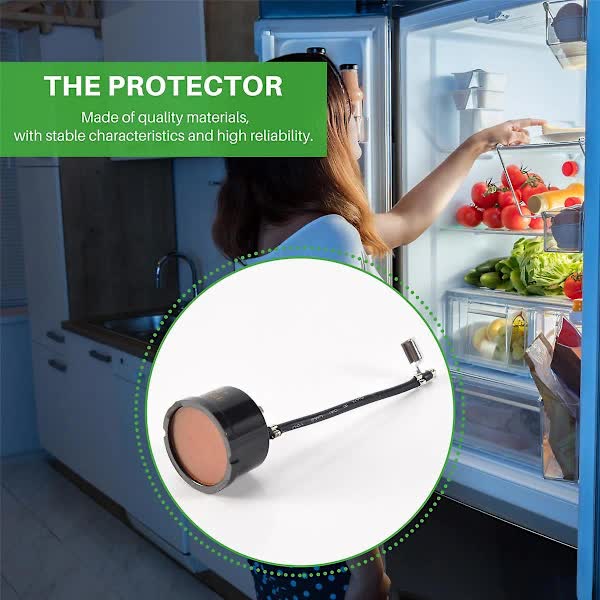 Thermal Overload Protector For Refrigerator Compressor Compatible With Hx1 1/3Hp Black Refrigerator & Freezer Parts