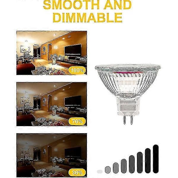 Mr12v 20W Gu5.3 Dimmable Halogen Bulb Warm White 2700K 12 Pack Light Bulbs