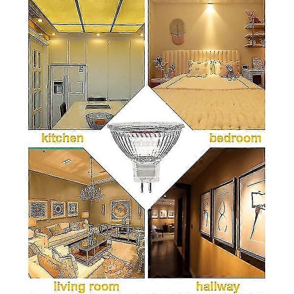 Mr12v 20W Gu5.3 Dimmable Halogen Bulb Warm White 2700K 12 Pack Light Bulbs