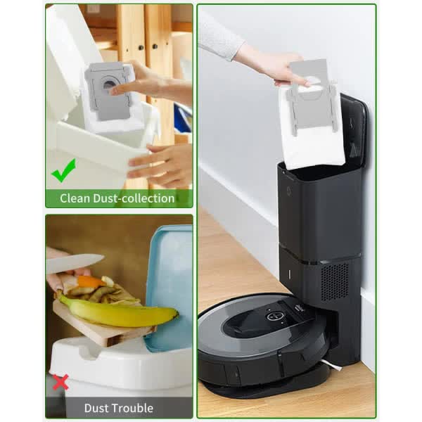 Compatible With Irobot Roomba I7 I7+ I3 I3+ I4 I4+ I6 10 Pack Vacuum Cleaner Bags