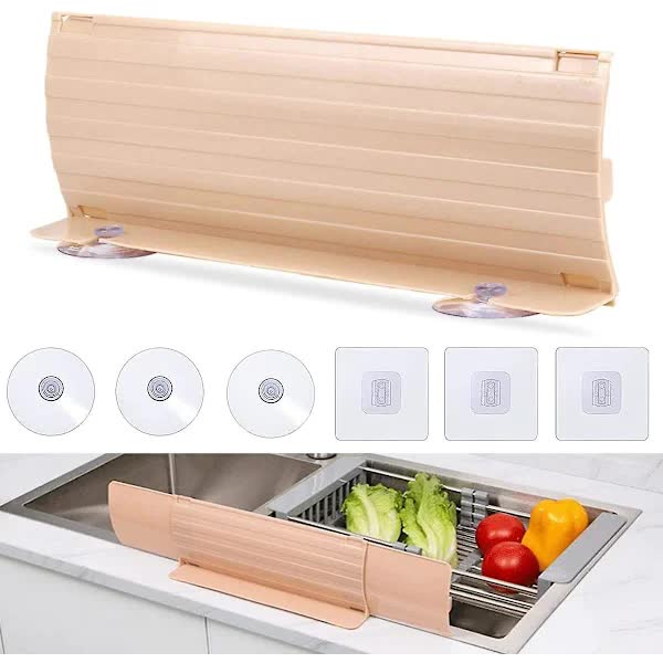Sink Splash Guard With Suction Cups Universal Fit Kitchen Splashbacks