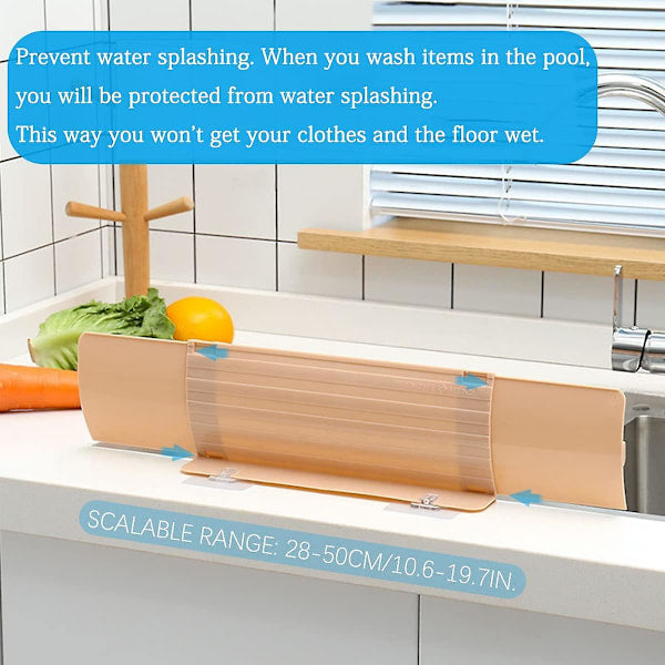Sink Splash Guard With Suction Cups Universal Fit Kitchen Splashbacks