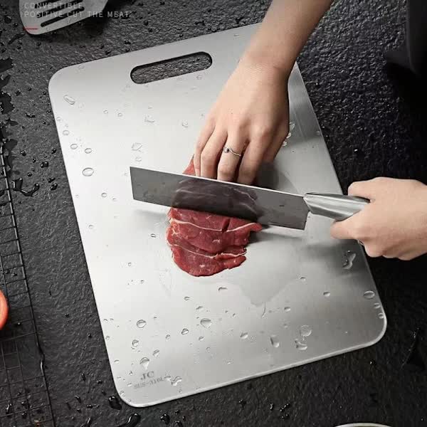Titanium Cutting Board For Meat And Fruit Double Sided Non Slip 34X23cm Fd17 Fa Cutting Boards