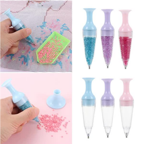 5D Diamond Painting Drill Pen Tool Purple Adjustable Nib Diamond Painting Kits