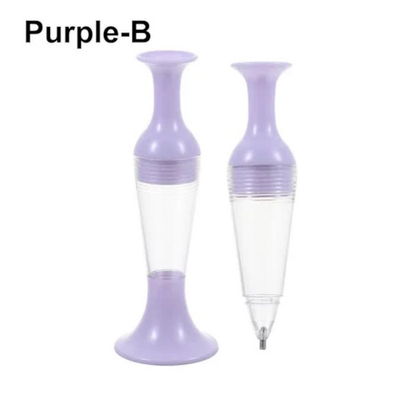 5D Diamond Painting Drill Pen Tool Purple Adjustable Nib Diamond Painting Kits