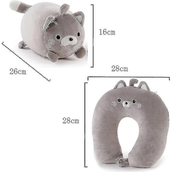 Children's Travel Pillow 2 In 1 Convertible Neck For Kids Airplane Car Pillows