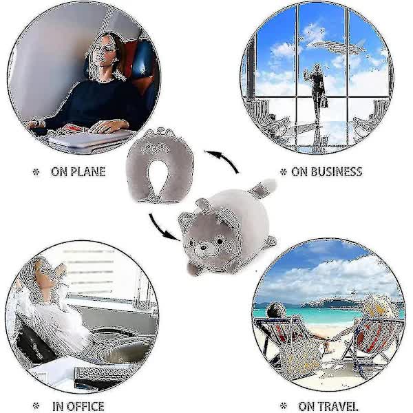 Children's Travel Pillow 2 In 1 Convertible Neck For Kids Airplane Car Pillows