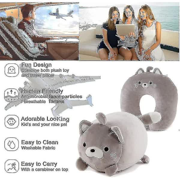 Children's Travel Pillow 2 In 1 Convertible Neck For Kids Airplane Car Pillows