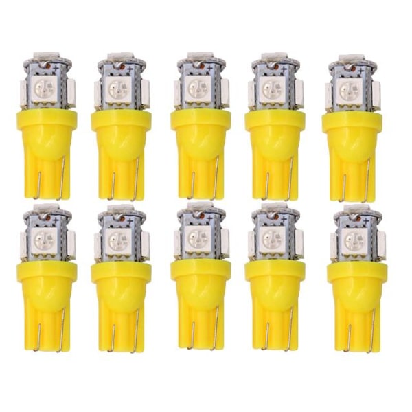 T10 W5w Led With Pcs 5050Smd Yellow Orange Chip 12V Dc Pack Led Car Lights