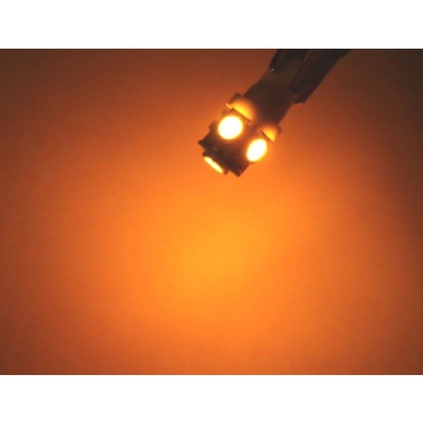 T10 W5w Led With Pcs 5050Smd Yellow Orange Chip 12V Dc Pack Led Car Lights