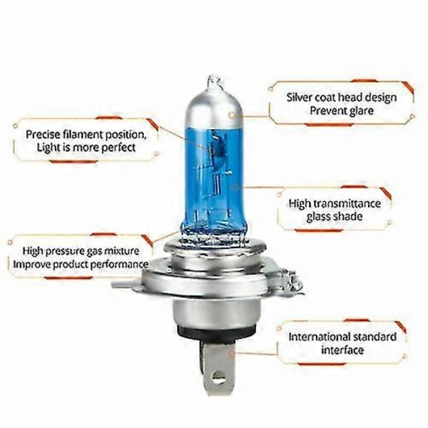 10X H7 Halogen Bulbs 100W 8500K Xenon White 12V Car Lamps Light Bulbs