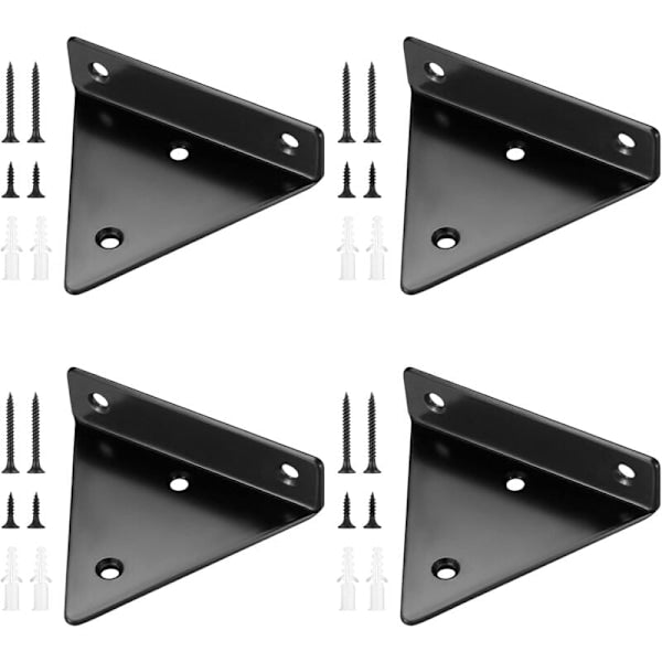 Invisible Triangular Floating Shelf Brackets Braces & Brackets