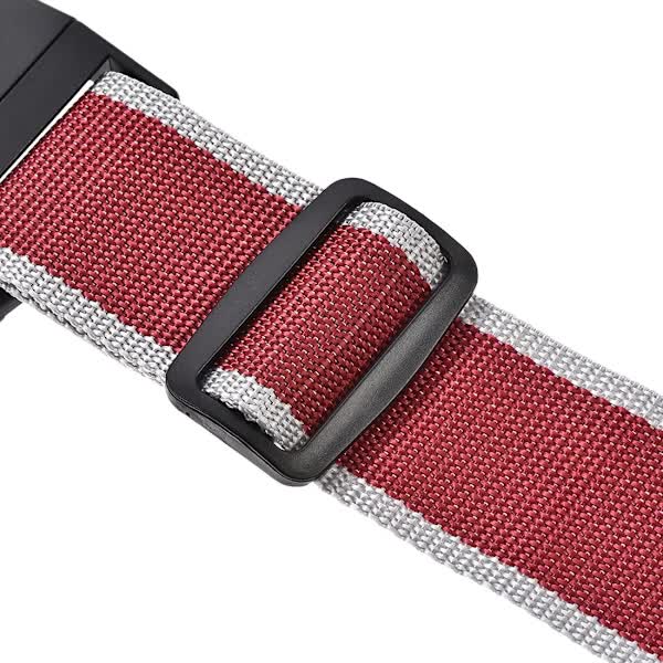 Luggage Straps Suitcase Belts With Buckle And Lock 2M X 5Cm Adjustable Pp Packing Red Gray 4Pcs Other Luggage