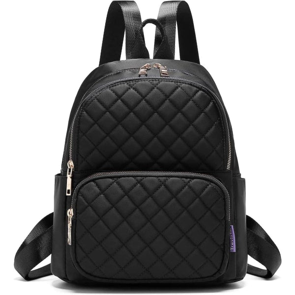 Women's Casual Backpack Anti Theft Nylon Small Black Women Backpacks