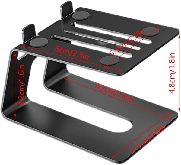 2 Pack Studio Monitor Stands For Enhanced Sound Clarity And Stability Black Monitor Mounts & Stands