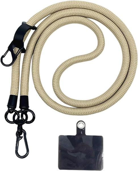Thick Rope Phone Lanyard 10Mm Mobile Strap Neck Holder Compatible With Apple Samsung Mounts & Holders
