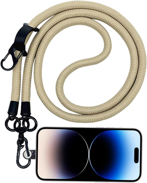 Thick Rope Phone Lanyard 10Mm Mobile Strap Neck Holder Compatible With Apple Samsung Mounts & Holders