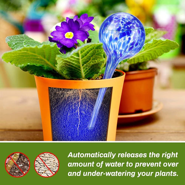 4 Pcs Self Watering Glass Plant Balls Self Watering Aids