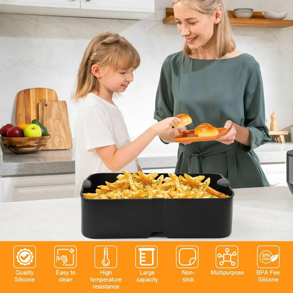 Silicone Molds For Air Fryer Ninja Flex Drawer Reusable 10.4L Air Fryer Accessories