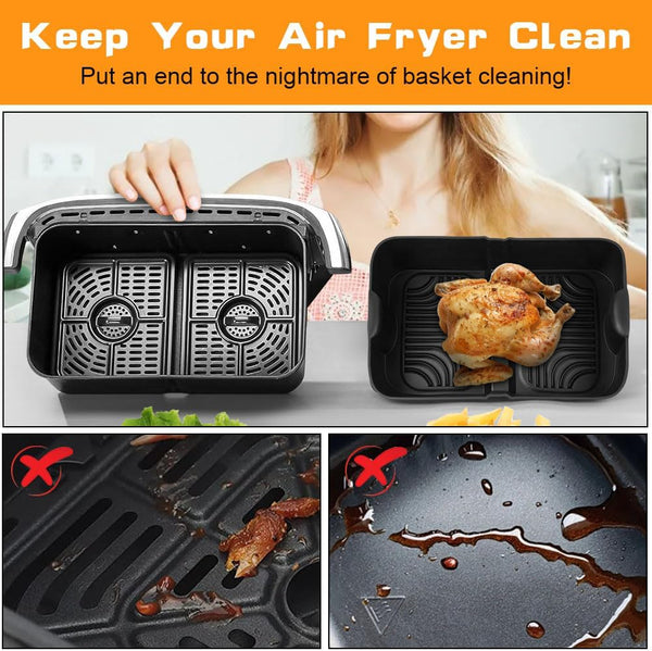 Silicone Molds For Air Fryer Ninja Flex Drawer Reusable 10.4L Air Fryer Accessories