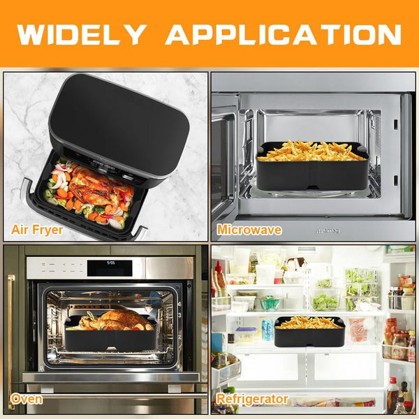 Silicone Molds For Air Fryer Ninja Flex Drawer Reusable 10.4L Air Fryer Accessories