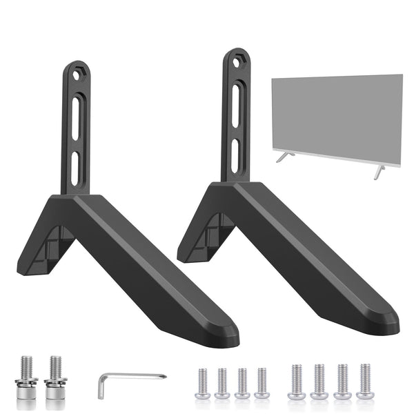 Universal Tv Stand With Screws Easy Installation Tabletop For Tvs Compatible Samsung Lg Tcl Vizio Hisense Tv Stands & Mounts