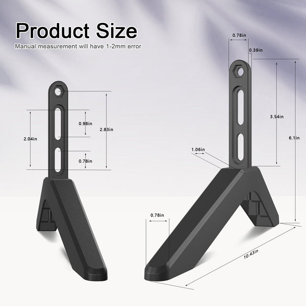Universal Tv Stand With Screws Easy Installation Tabletop For Tvs Compatible Samsung Lg Tcl Vizio Hisense Tv Stands & Mounts