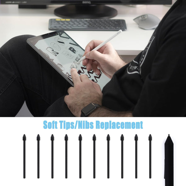 S Pen Nibs 10Pcs Black For Compatible With Samsung Galaxy Tab S6 S7 Plus S8 Installation Tool Styluses