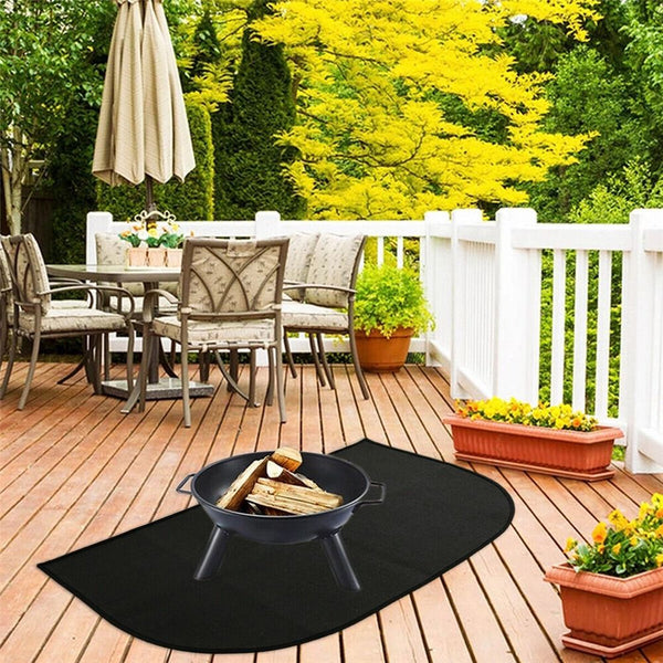 Fireproof Mat For Fireplace Hearth & Grill Floor Protector 50X80cm Fireplace & Stove Accessories