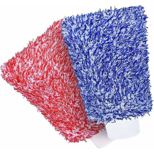 Microfiber Car Wash Mitt Gloves Super Absorbent Chenille For Kitchen And Auto Cleaning Mitts Bonnets & Buffing Pads