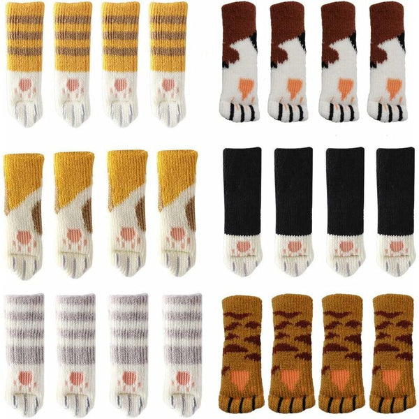 Cat Chair Leg Protectors 24 Pcs Anti Scratch Anti Slip Compatible With Various Chairs Furniture Parts