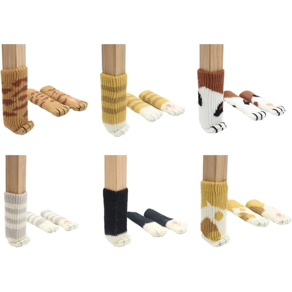 Cat Chair Leg Protectors 24 Pcs Anti Scratch Anti Slip Compatible With Various Chairs Furniture Parts