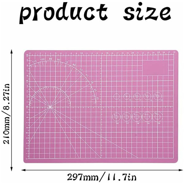Cutting Mat Sewing Base Pads Self Healing For Fabric Quilting Scrapbooking (Pink) Cutters & Trimmers