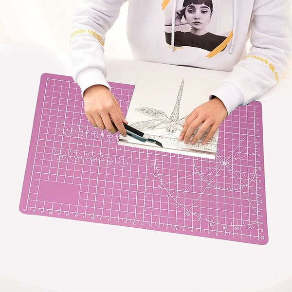 Cutting Mat Sewing Base Pads Self Healing For Fabric Quilting Scrapbooking (Pink) Cutters & Trimmers