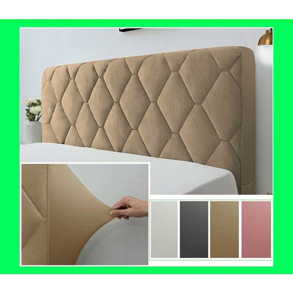 Headboard Cover Decorative Bedroom Thickened Soft Package Dustproof Stretch Camel 170Cm (67 Inches) Headboards & Footboards