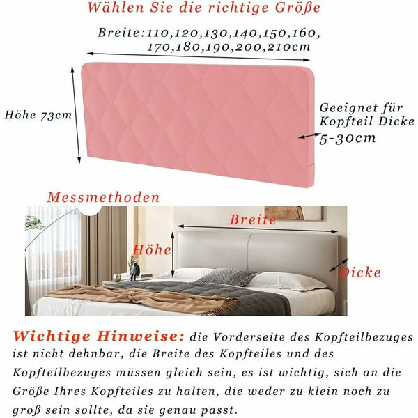 Headboard Cover Decorative Bedroom Thickened Soft Package Dustproof Stretch Camel 170Cm (67 Inches) Headboards & Footboards