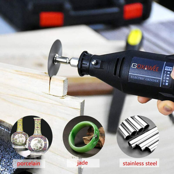 Diamond Cutting Discs 32Pcs With 4 Mandrels 16 60Mm For Glass Stone Wood Metal Ceramic Diamond Blades