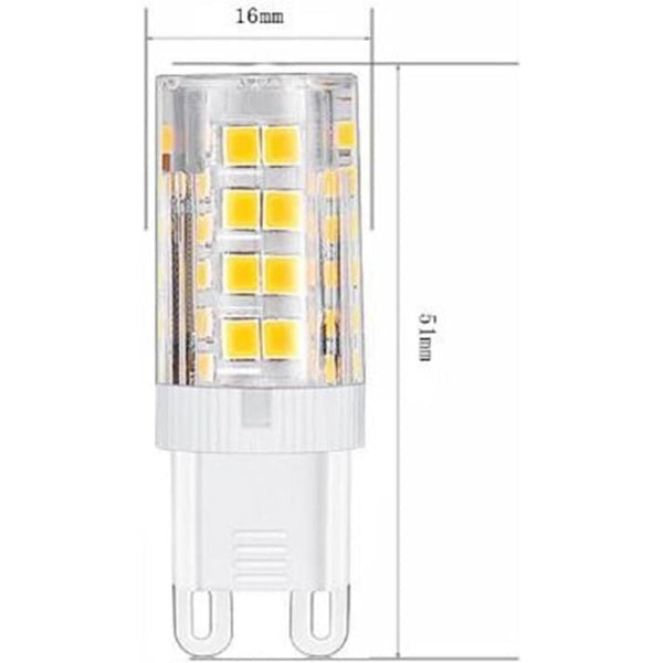G9 Led Bulbs 10 Pack Warm White 3000K 5W Equivalent To 40W Halogen 420 Lumen Non Dimmable Light Bulbs
