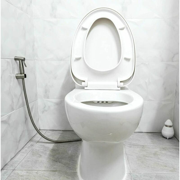 Debuns Toilet Bidet Kit With Handheld Sprayer & Shower Head Silver Bidets