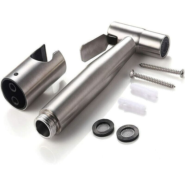 Debuns Toilet Bidet Kit With Handheld Sprayer & Shower Head Silver Bidets