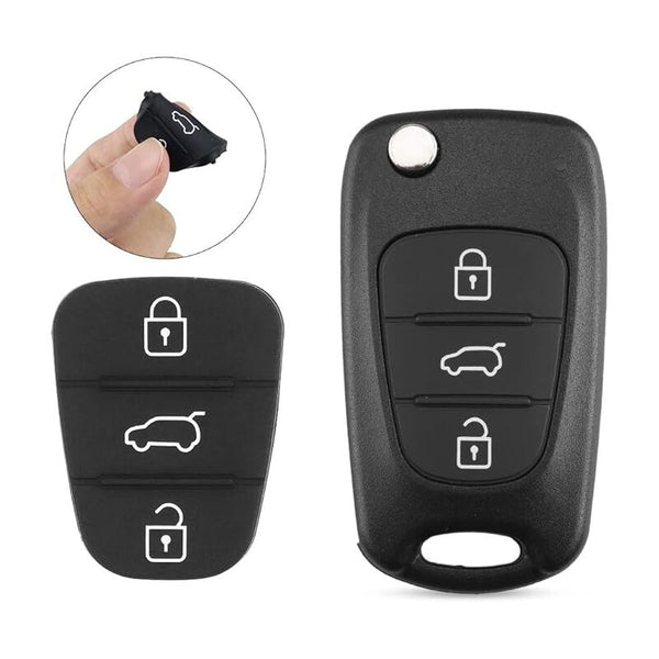 2Pcs Silicone Key Case For Kia Sportage Rio & Hyundai I10 I20 I30 Button Car Keys Fobs & Remotes