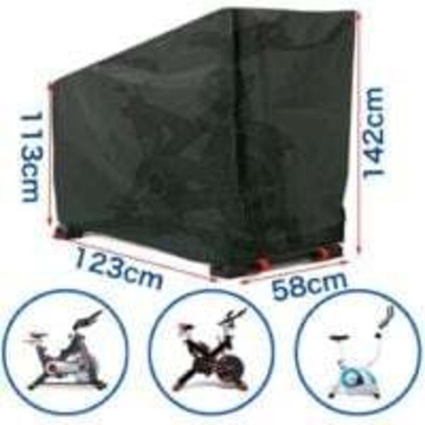 Waterproof Exercise Bike Cover 123X58x113/142Cm Outdoor Cycling Protection Exercise Bikes