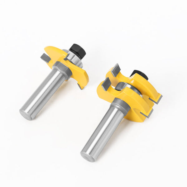 8Mm Shank T Slot Router Bit Set 2Pcs 3 Flute Woodworking Tools Other Woodworking Equipment