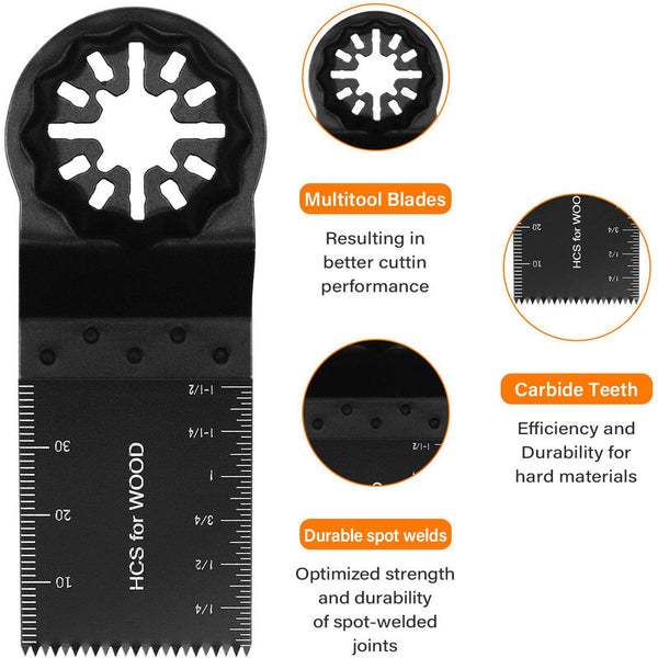 10Pcs Oscillating Saw Blades Multitool Accessory Set Universal For Dremel Bosch Makita Fein Other Saw Blades