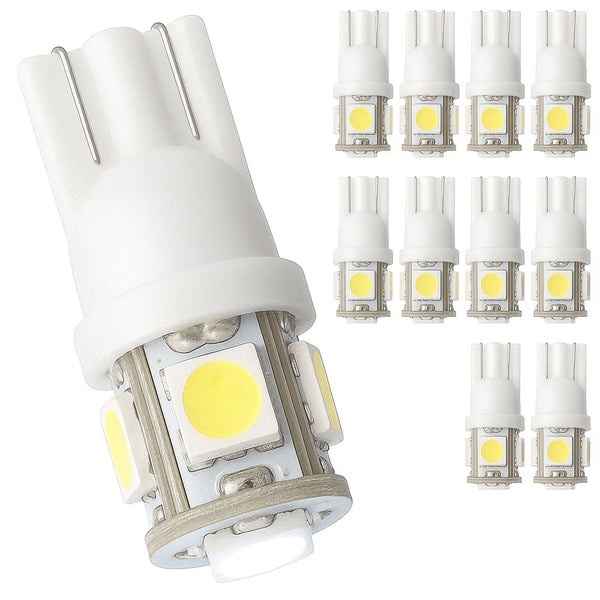 T10 Led Bulbs White 10 Pack W5w Diode Interior Lights
