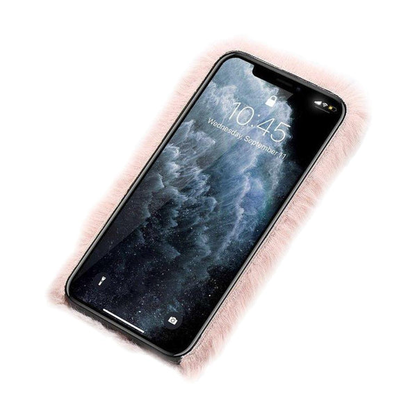Iphone 12 Mini Fluffy Fur Pink Case Compatible With Soft Protective Mobile Phone Cover Cases Covers & Skins